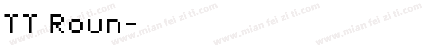 TT Roun字体转换